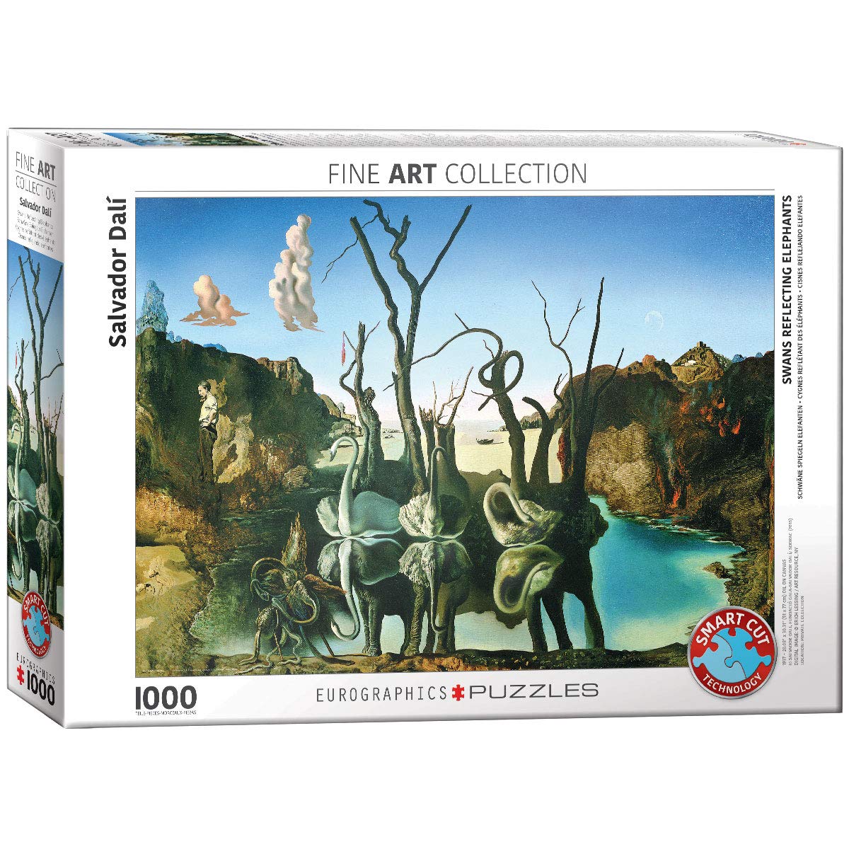 EuroGraphics Garden of Earthly Delights puzzle box front, durable packaging ideal for gifting.