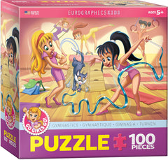 EuroGraphics Go Girls Go box front, 100-piece puzzle for engaging, kid-friendly play.