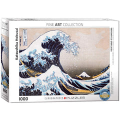 EuroGraphics Great Wave Kanagawa puzzle box, sturdy packaging for easy storage