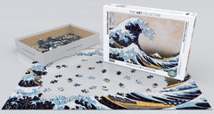 EuroGraphics Great Wave Kanagawa finished puzzle image suitable for display