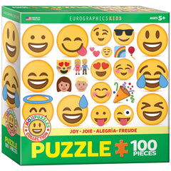EuroGraphics Joy Emoji puzzle box, 100 pieces, ideal for developing emotion recognition