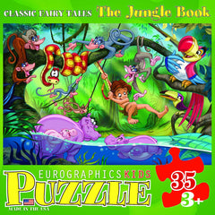 EuroGraphics Jungle Book puzzle box shows USA-made quality and recycled materials