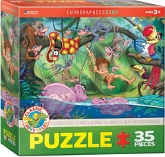EuroGraphics Jungle Book puzzle cover art featuring Mowgli and friends