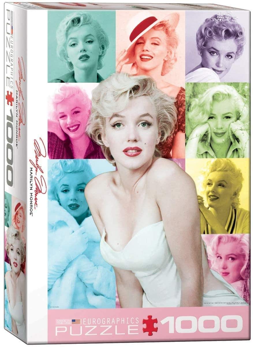 EuroGraphics Marilyn Monroe Color Portraits box art for an engaging puzzle experience.