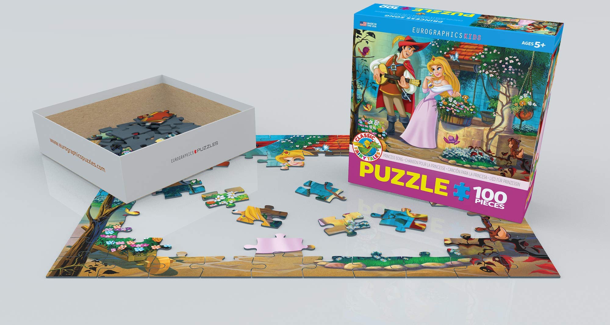 EuroGraphics Princess Song finished puzzle image, ready for display or solving