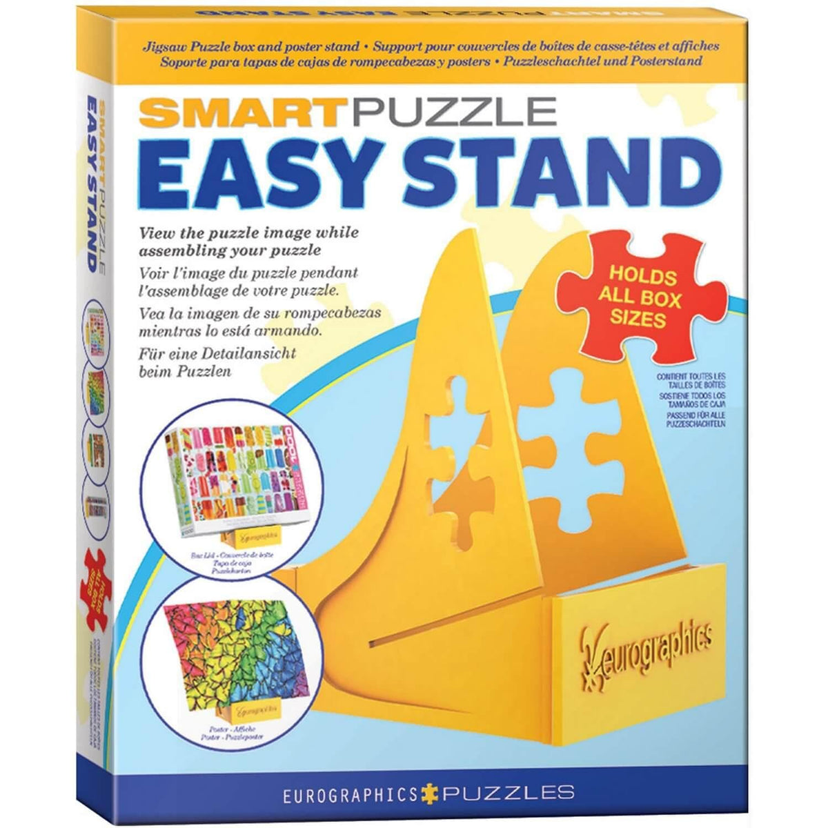 EuroGraphics puzzle box stand easel holds the box in view while you work