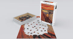 EuroGraphics The Scream puzzle pieces detail shows a sturdy fit and durable materials