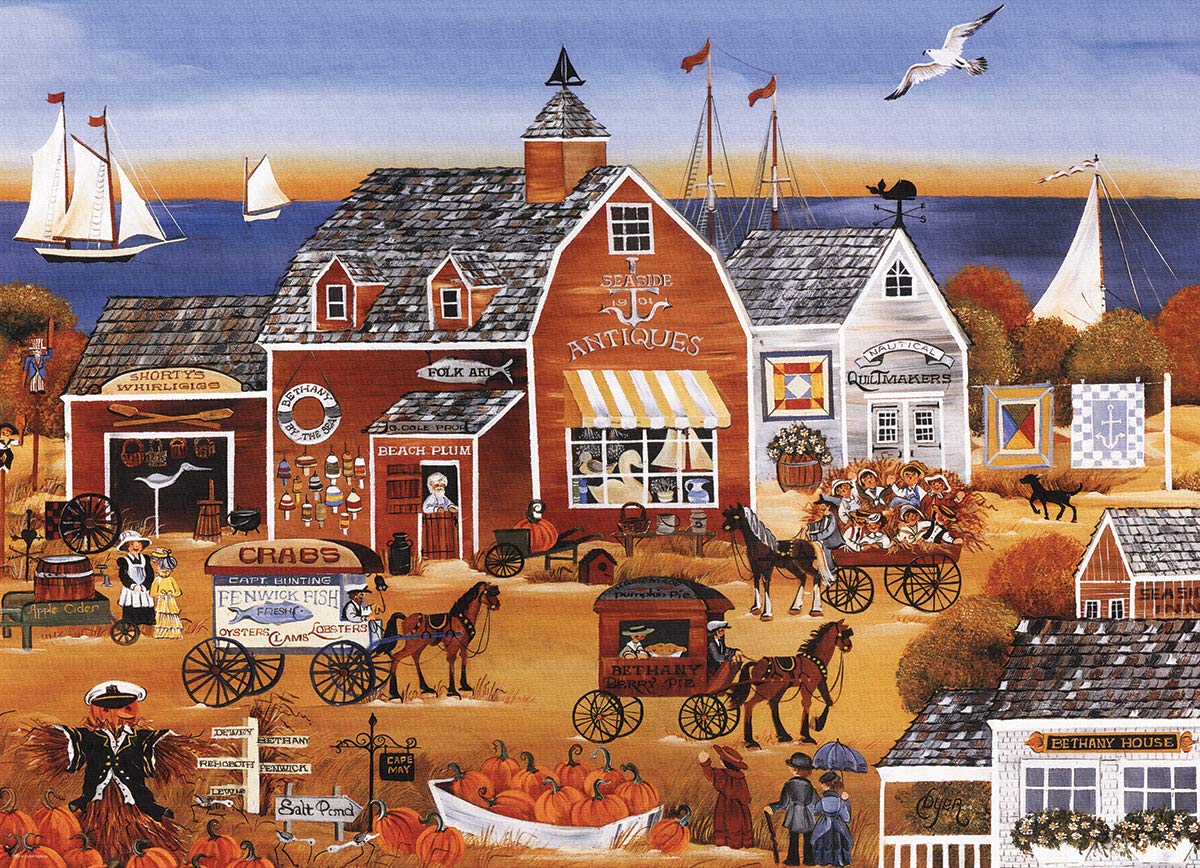 EuroGraphics Seaside Antiques puzzle box highlighting modular packaging