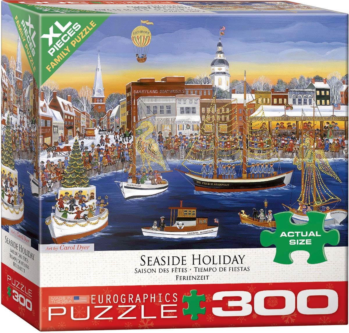EuroGraphics Seaside Holiday puzzle front view, a relaxing family activity.