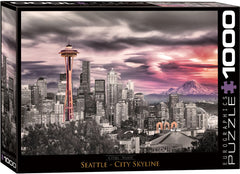 EuroGraphics Seattle Skyline Puzzle box—durable packaging for easy storage.