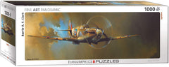 EuroGraphics Spitfire MK V artwork box showcases a classic aviation image for collectors.