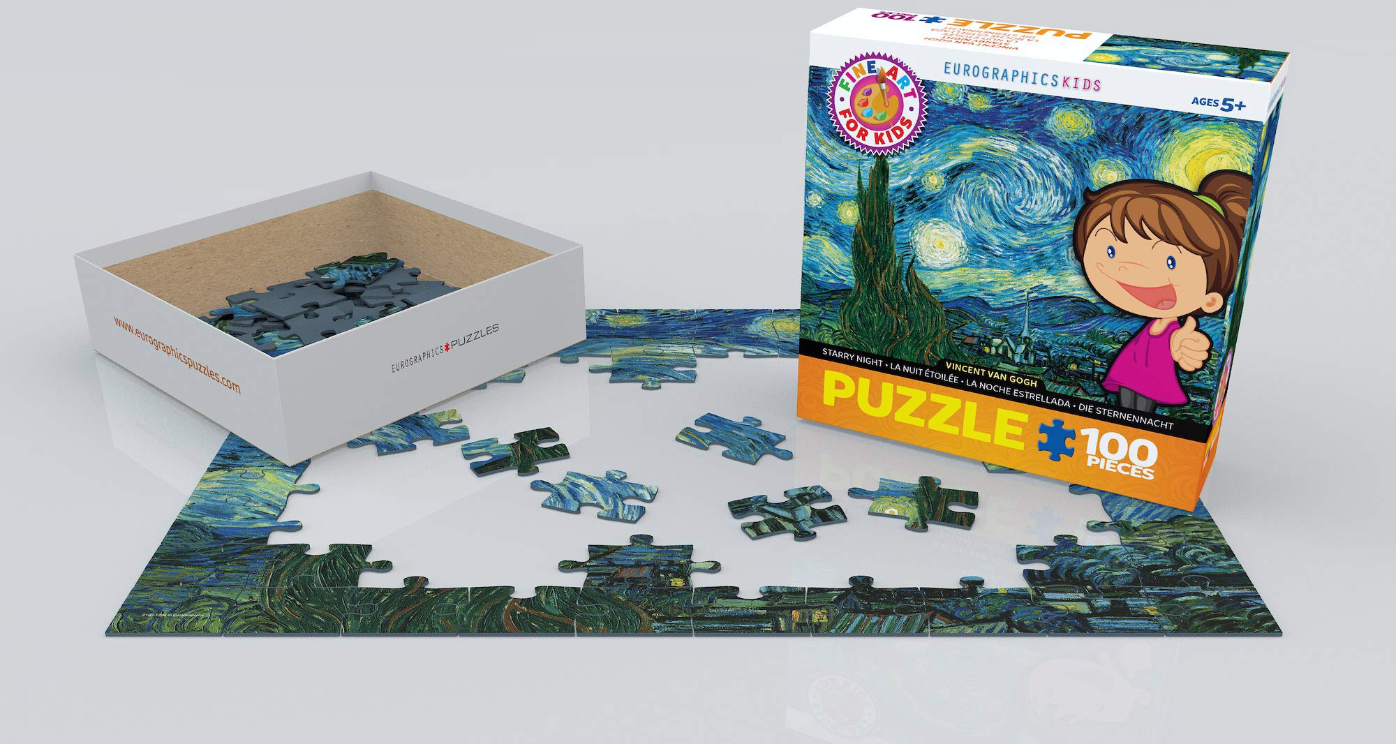 EuroGraphics Starry Night is printed on recycled board with vegetable-based ink.