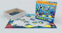 Close-up of EuroGraphics puzzle pieces highlighting sturdy, easy-fit design.