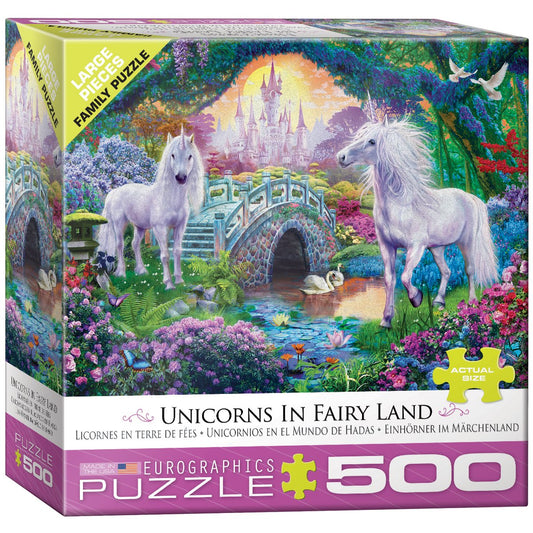 EuroGraphics Unicorn Fairy Land puzzle box invites cozy family game nights.