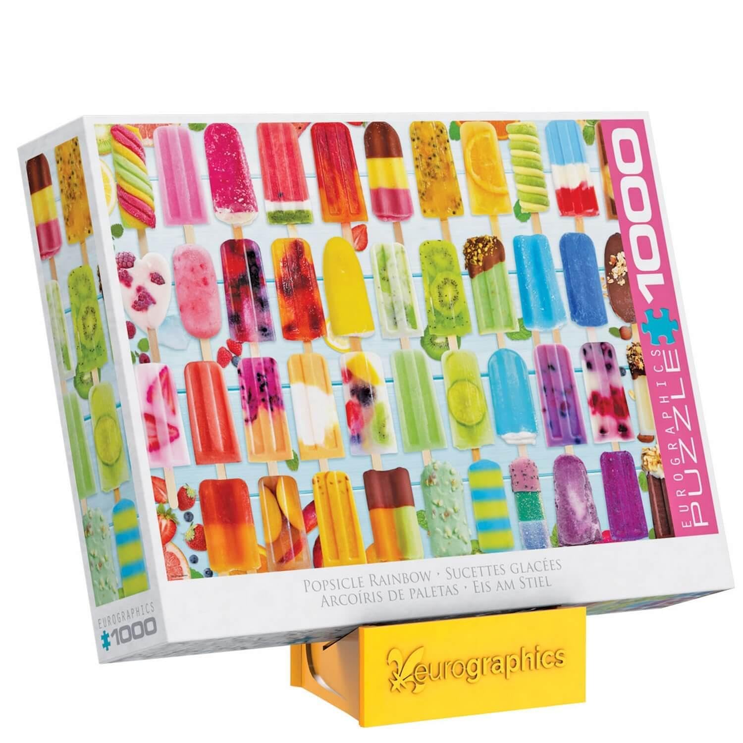 EuroGraphics stand with V-shaped slots secures posters for reference