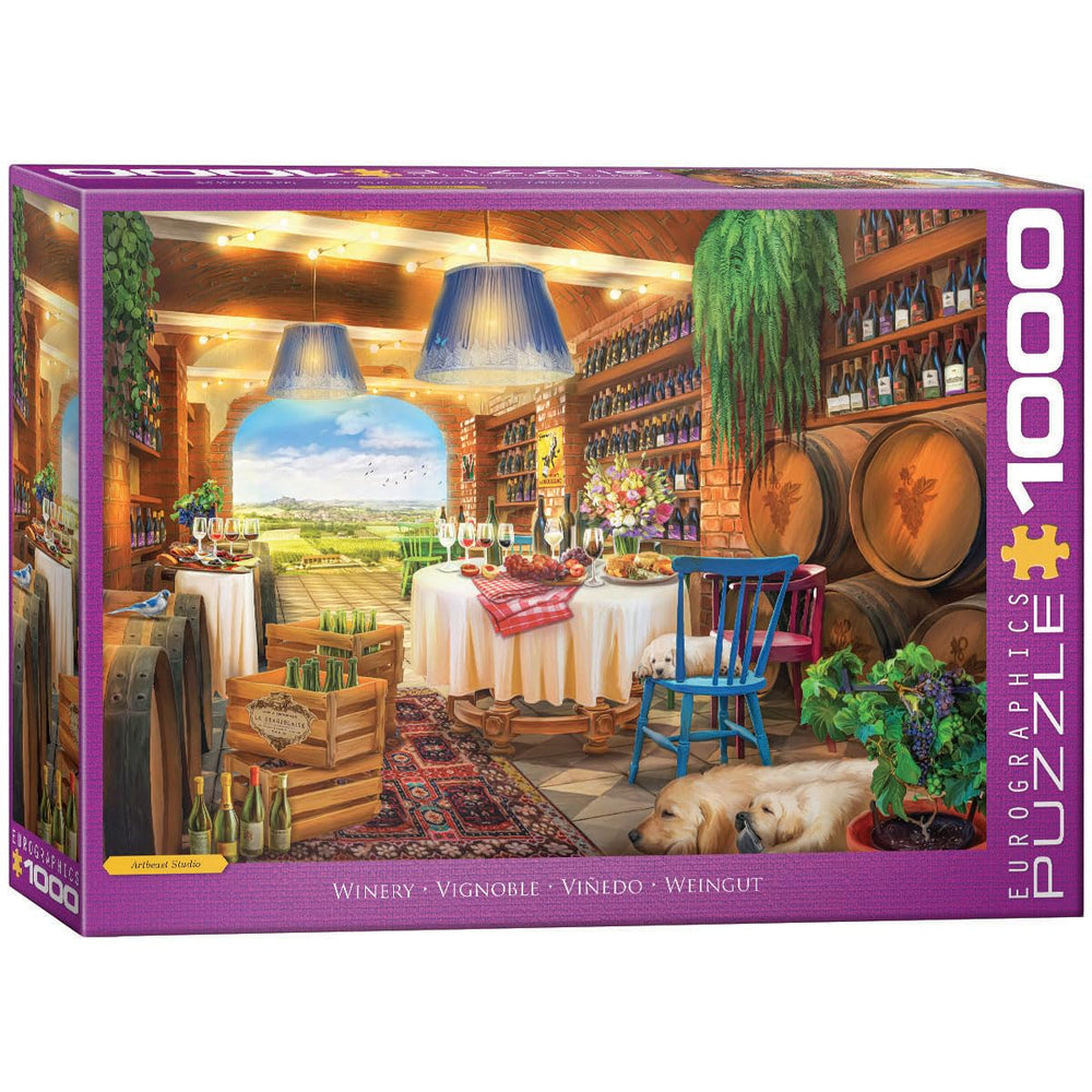 EuroGraphics Winery by Artbeat Studio box front for engaging family puzzle sessions.