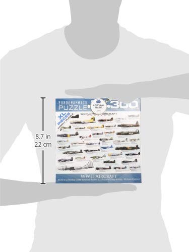 EuroGraphics WWII Airplanes puzzle completed size reveals vivid aviation scene, engaging family activity.
