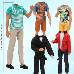 EuTengHao leather outfit for 12-inch boy dolls bold style