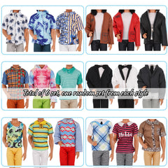 EuTengHao outfits for 12-inch boy dolls with shirts and suits for stylish scenes