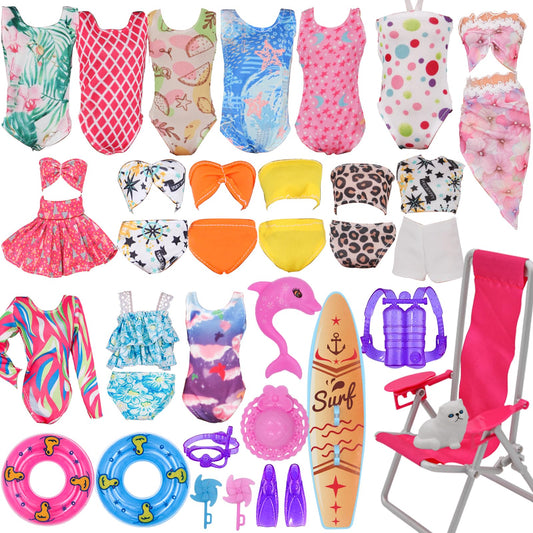 EuTengHao doll swimwear for 11.5-inch dolls offers mix-and-match outfits.