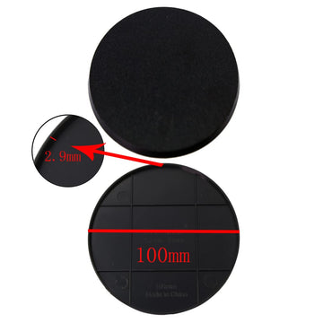 Evemodel 100mm round bases ideal for large-scale wargames and dioramas.