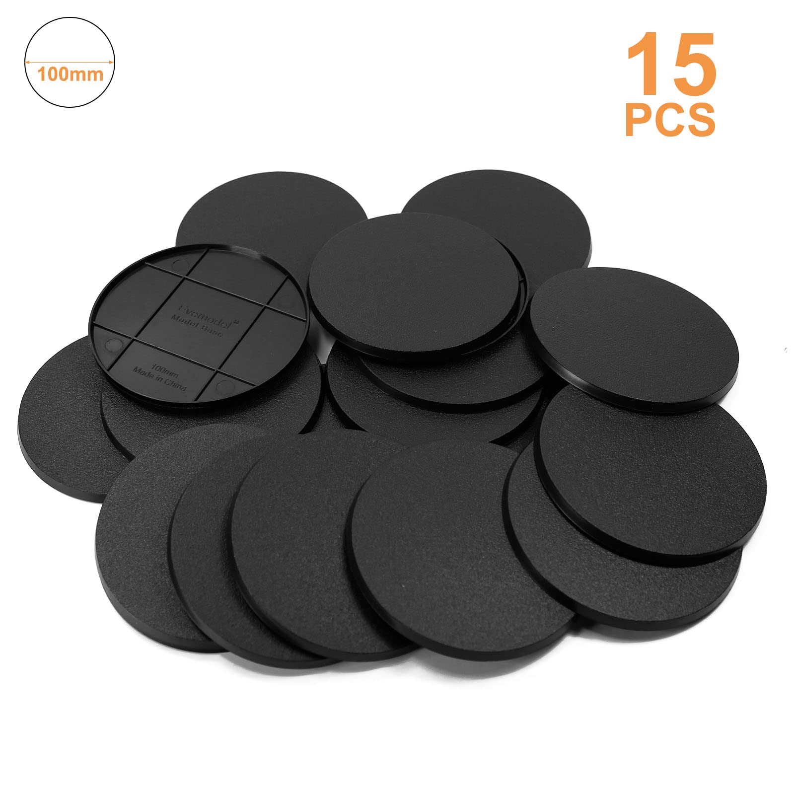 Evemodel durable ABS bases for minis provide consistent footprint on boards.