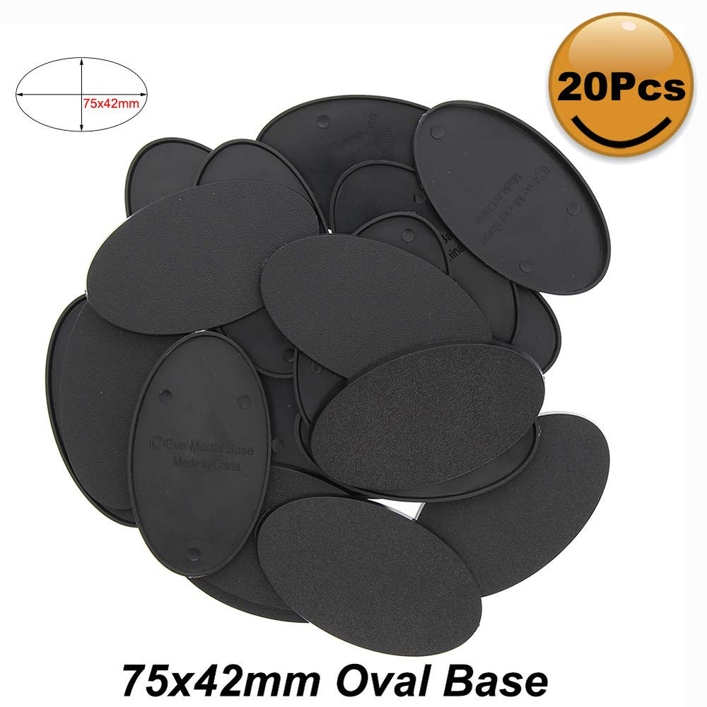 Evemodel MB875 base 75x42mm closeup edges, precise molding for reliable placement.