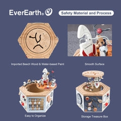 EverEarth space activity cube: Meteorite gear wheel promotes problem-solving during playtime.
