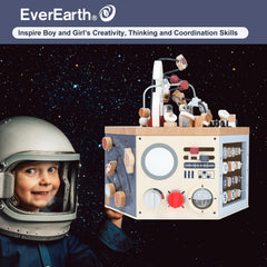 EverEarth space activity cube: Planetary orbit maze supports cognitive skill-building.