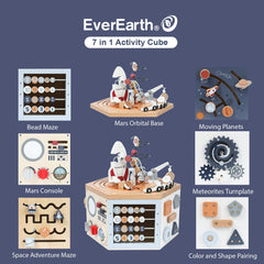 EverEarth space activity cube: Rocket control console fuels imaginative play.