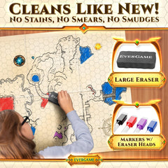 EverGame DND mats 140+ action stickers add dynamic effects.