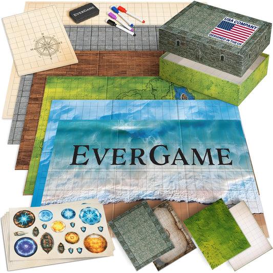 EverGame DND mats bundle cover for quick setup.
