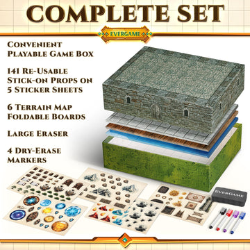 EverGame DND mats PVC coating keeps surfaces clean over time.