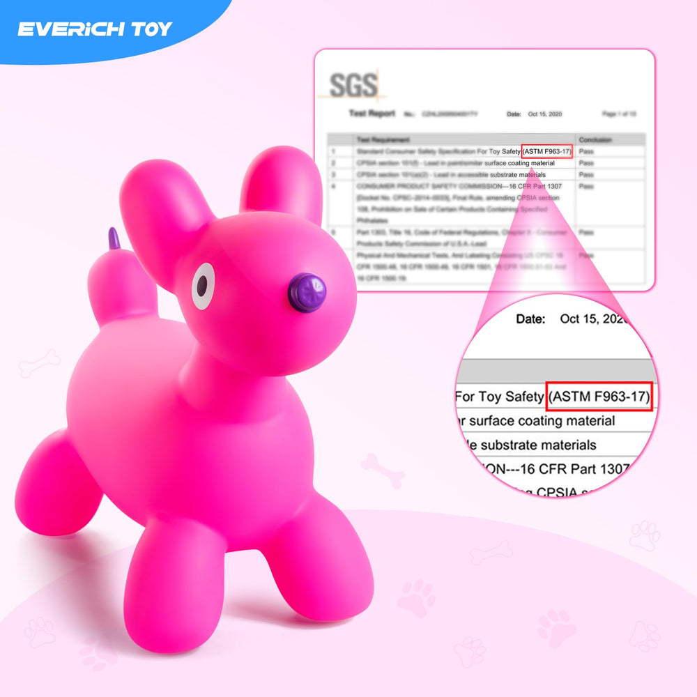 EVERICH TOY bouncy horse rider indoors, demonstrates versatile use in small spaces.