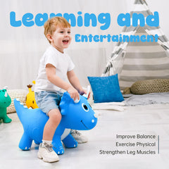 Everich Toy inflatable dino, safe and easy to setup.