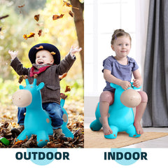 EVERICH TOY giraffe hopper emphasizes bouncing that supports motor skills development.