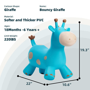 EVERICH TOY giraffe hopper uses safe materials for worry-free playtime.