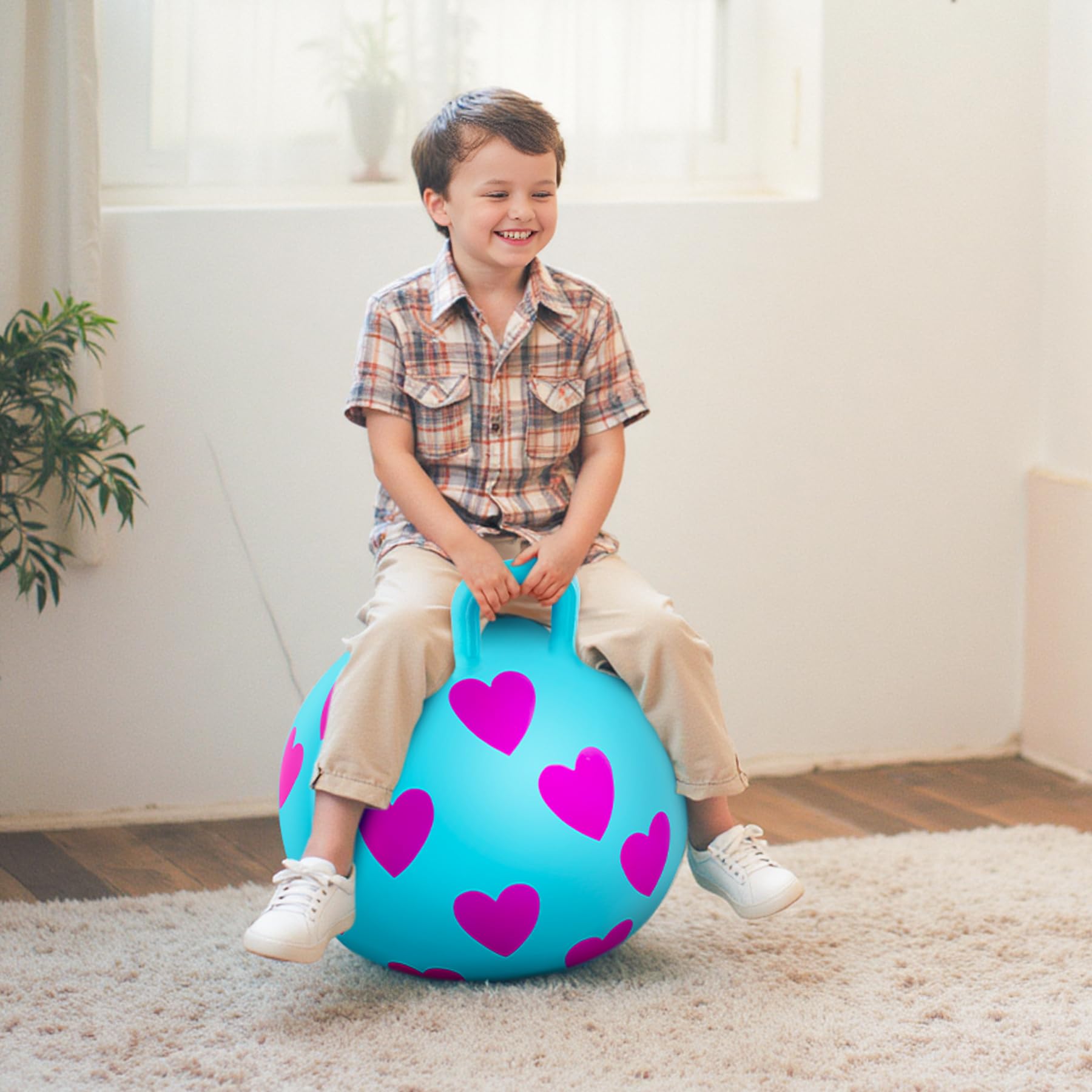 Everich Toy hopper ball inflates quickly with included pump