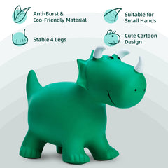EVERICH TOY kids-dino-bounce-action boosts movement and imaginative pretend-play during games.