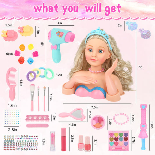 Everideals pretend hair dryer for safe, interactive salon pretend play