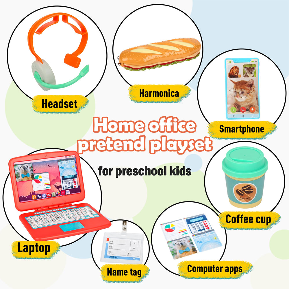 Everideals pretend play office cellphone for role-play communication and social skills.