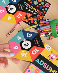 52 double-sided cards enabling 416 unique math challenges for skill growth.