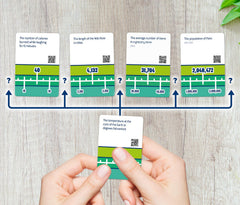 Evermade Number Line QR features enable post-game curiosity and discussion.