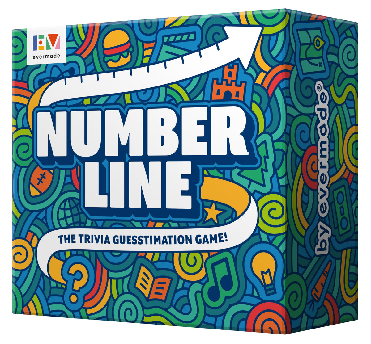 Evermade Number Line packaging presents a gift-ready party game for gatherings.
