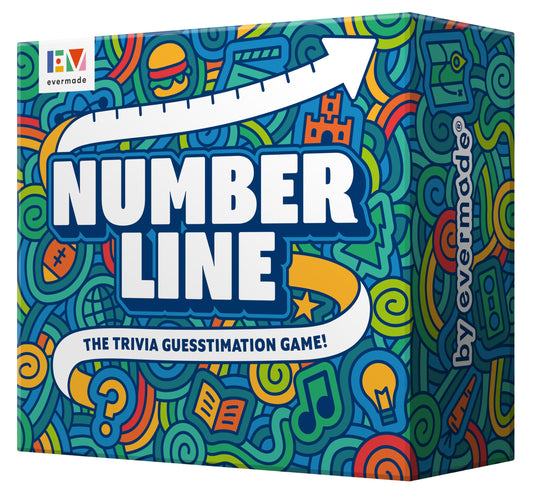 Evermade Number Line packaging presents a gift-ready party game for gatherings.