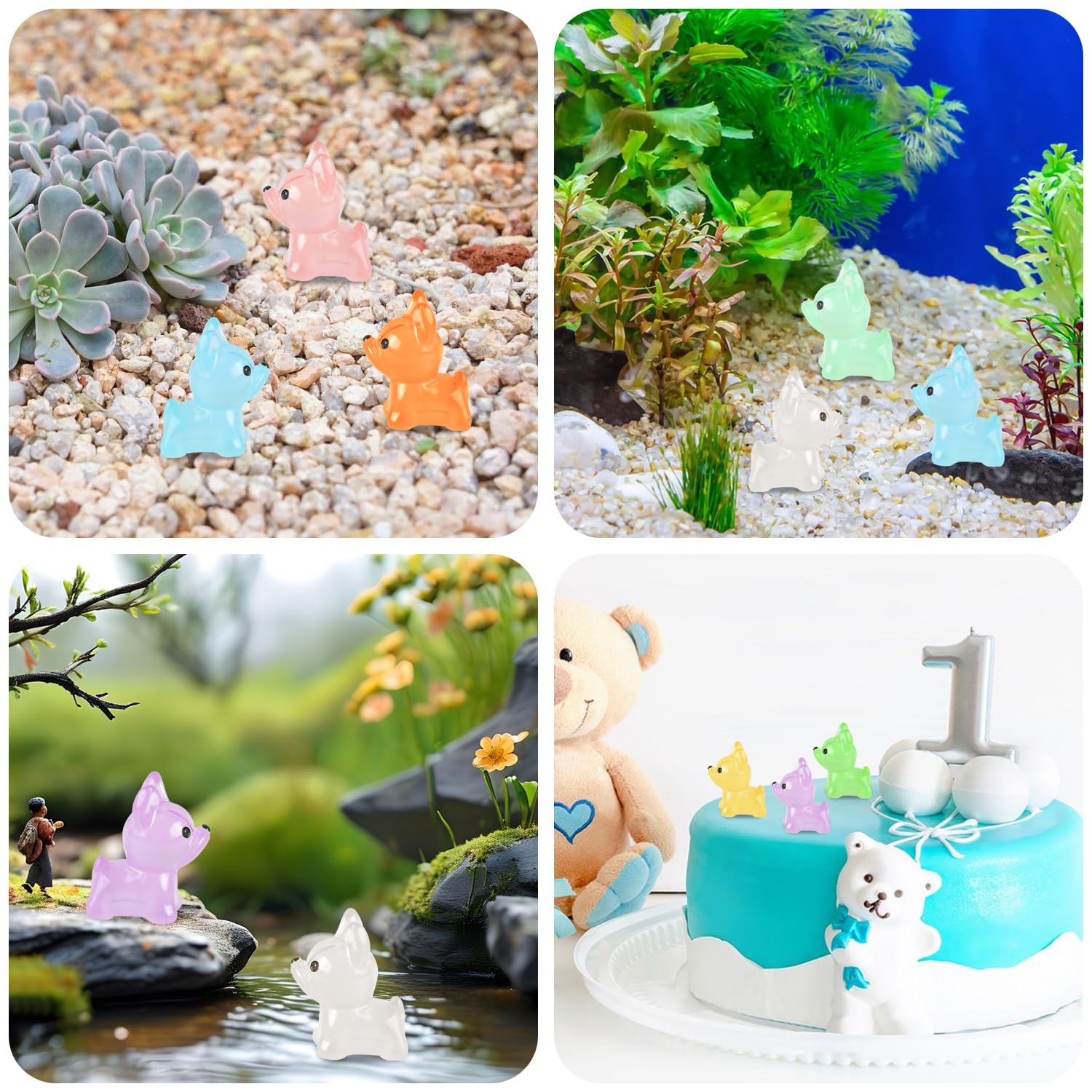EVERMARKET compact resin dogs create delightful hidden discoveries in decor.