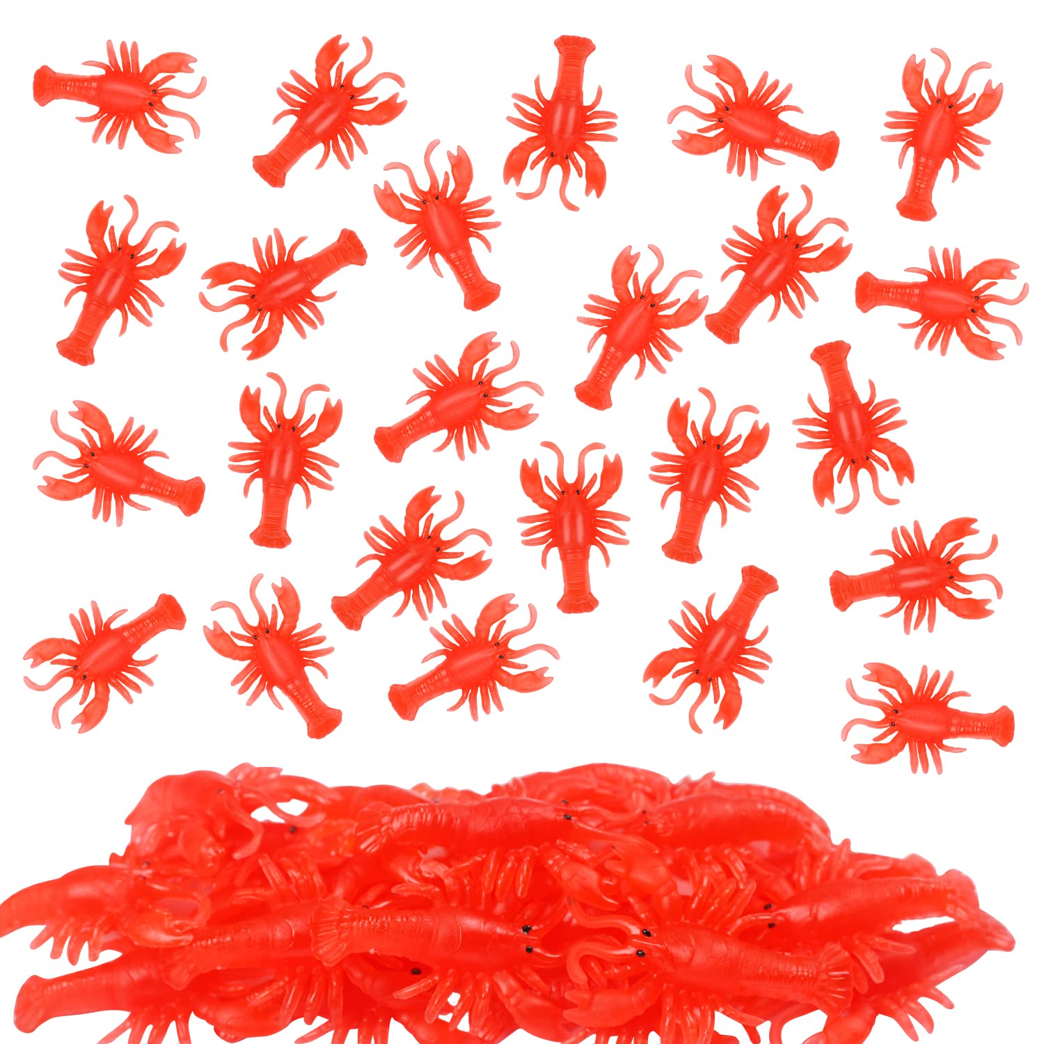 EVERMARKET mini lobster toy red for tactile play and learning