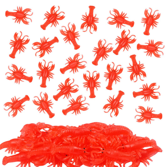 EVERMARKET mini lobster toy red for tactile play and learning