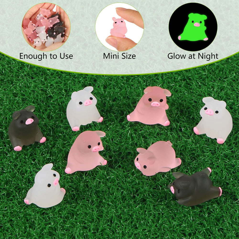 EverMarket mini pigs various motions add playful dimension to micro landscapes.