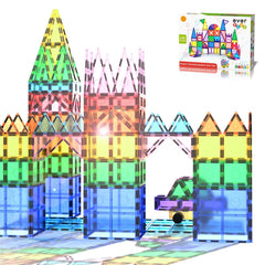 Everplay magnetic tiles 110-pc set boosts creativity and early geometry skills.